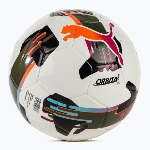 Piłka do piłki nożnej PUMA Orbita 6 MS puma white/multicolor rozmiar 5