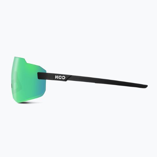 Okulary przeciwsłoneczne Koo Supernova black matt/green mirror