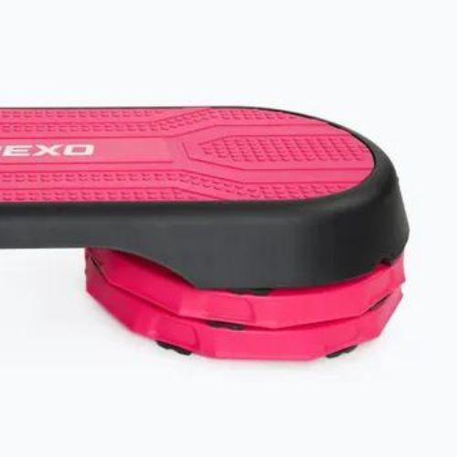 Step do aerobiku z ekspanderem XTREXO TXO-B4W006 różowy