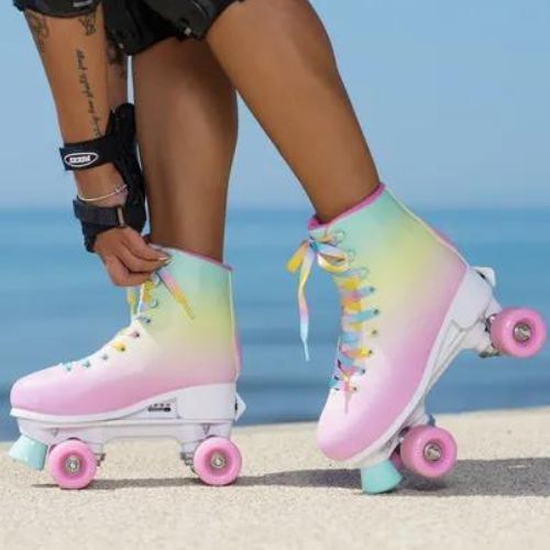 Wrotki regulowane damskie ATTABO Aquatica multicolor