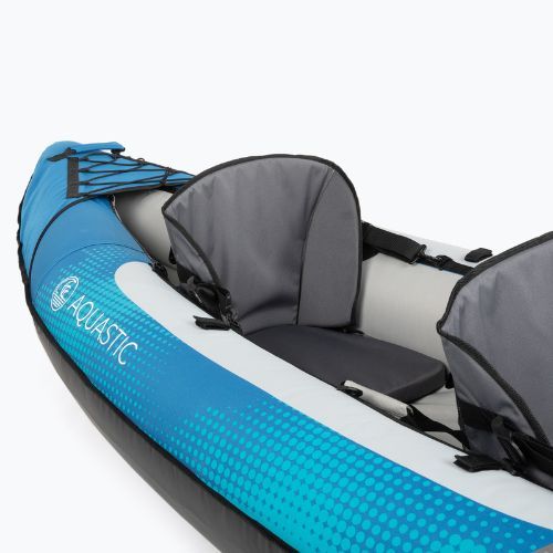 Kajak pompowany 2-osobowy AQUASTIC Delft 11'0'' 335 cm niebieski