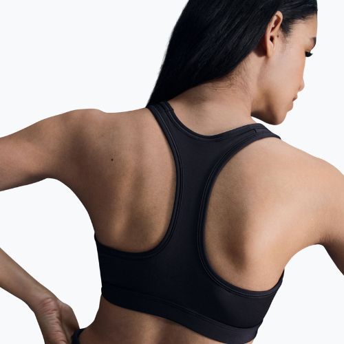 Biustonosz treningowy Nike Swoosh Medium Support black/white