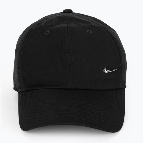 Czapka z daszkiem Nike Dri-Fit Club Unstructured Metal Swoosh black/metallic silver