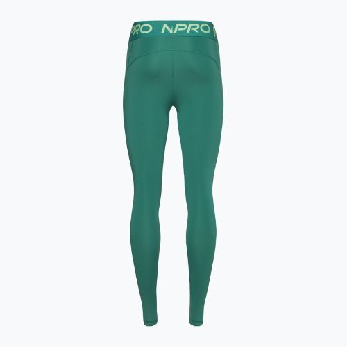 Legginsy treningowe damskie Nike Pro Dri-FIT Mid-Rise 7/8 Graphic bicoastal/vapour green/white