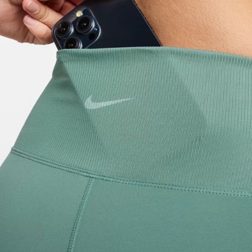 Spodenki damskie Nike One Rib High-Waisted 5" Biker bicoastal/white