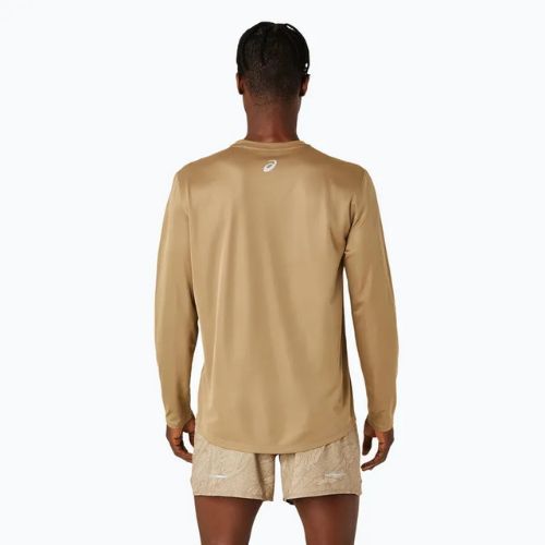 Longsleeve do biegania męski ASICS Fujitrail Logo pepper/feather grey/oatmeal
