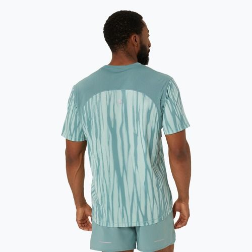 Koszulka do biegania męska ASICS Road All Over Print Top light celadon/celadon