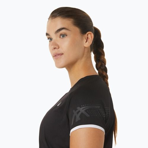 Koszulka do biegania damska ASICS Icon Top preformance black