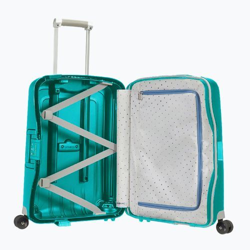 Walizka podróżna Samsonite S'cure Spinner 34 l aqua blue