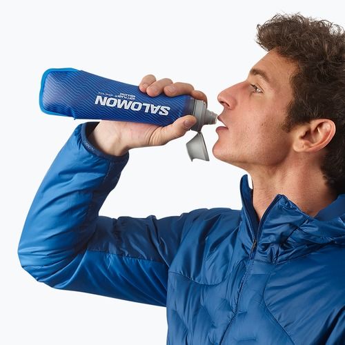 Softflask Salomon Soft Flask 400 ml/13 oz Insulated clear blue