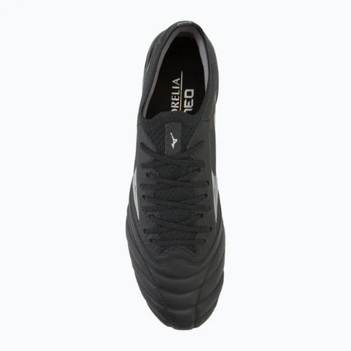 Buty piłkarskie męskie Mizuno Morelia Neo IV β Elite MIX black/galaxy silver