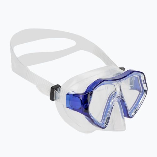 Zestaw do snorkelingu dziecięcy AQUASTIC Shelly maska + fajka ciemnoniebieski