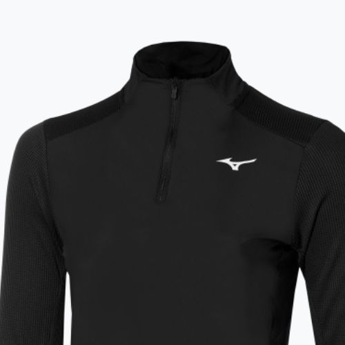 Longsleeve do biegania damski Mizuno Hybrid black