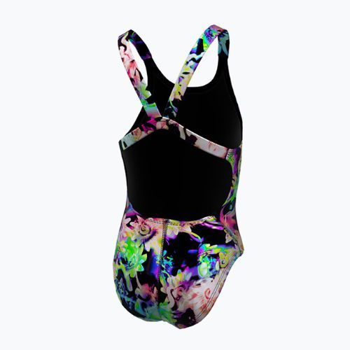 Strój pływacki jednoczęściowy dziecięcy Nike Hydrastrong Multi Print Fastback rainbow