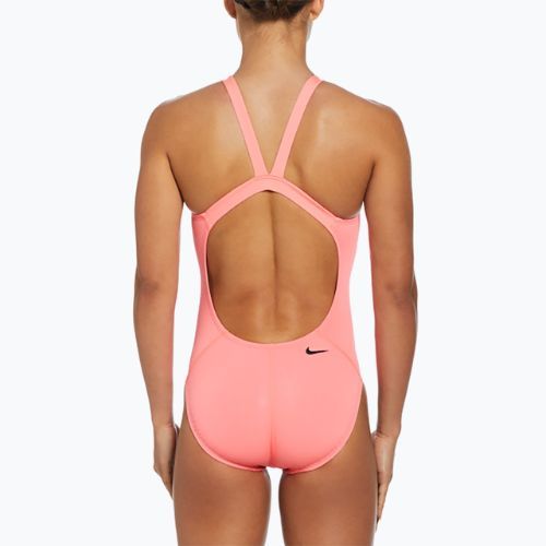 Strój pływacki jednoczęściowy damski Nike Hydrastrong 3D Swoosh Fastback hot punch