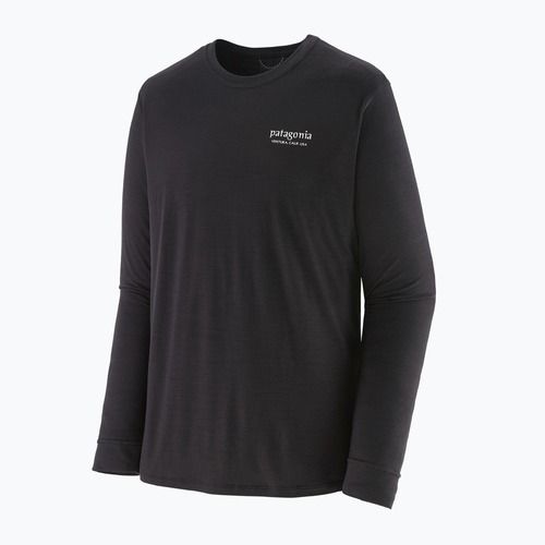 Longsleeve męski Patagonia Cap Cool Merino Blend Graphic heritage header/black