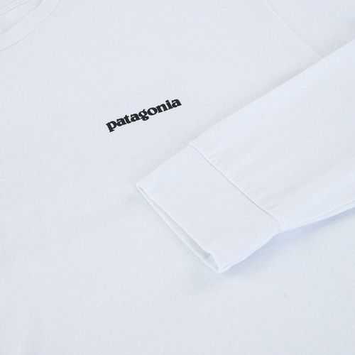 Longsleeve męski Patagonia P-6 Logo Responsibili white
