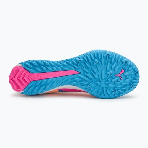 Buty piłkarskie PUMA Ultra 5 Match Vol. Up TT puma white/luminous blue/poison pink/fizzy melon