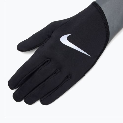 Rękawiczki do biegania męskie Nike Pacer Midweight RG black/smoke grey/silver