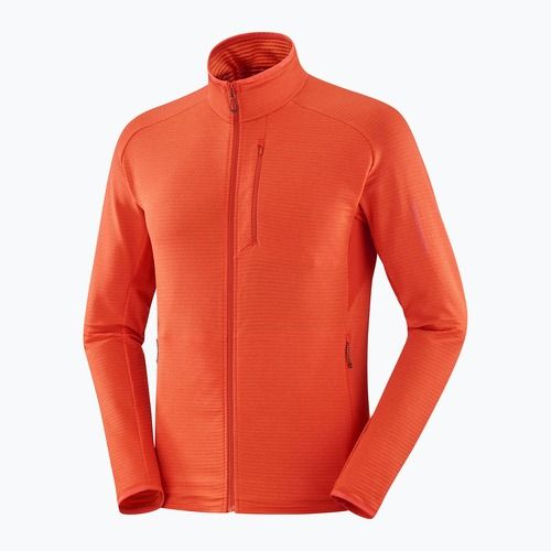 Bluza trekkingowa męska Salomon Essential Lightwarm FZ cherry tomato