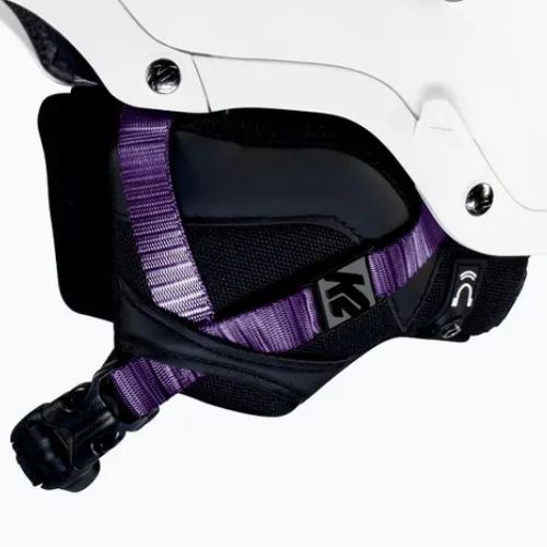 Kask narciarski z systemem audio K2 Virtue pearl white