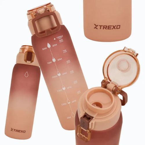 Bidon XTREXO Haust 1000 ml brązowy