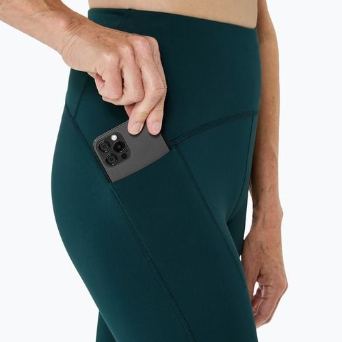 Legginsy do biegania damskie ASICS Road High Waist saxon green