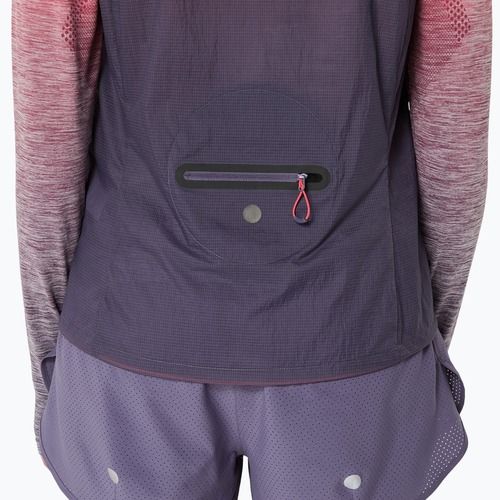 Bezrękawnik do biegania damski ASICS Metarun Packable greyish purple
