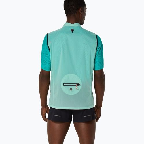 Bezrękawnik do biegania męski Asics Metarun Packable oasis green