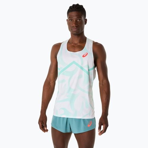 Koszulka do biegania męska ASICS Light Knit Singlet soothing sea