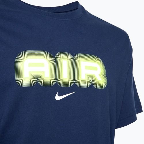 Koszulka męska Nike Air Graphic midnight navy/volt