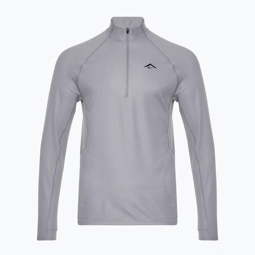 Bluza do biegania męska Nike Trail Dri-Fit 1/2 Zip cement grey/black