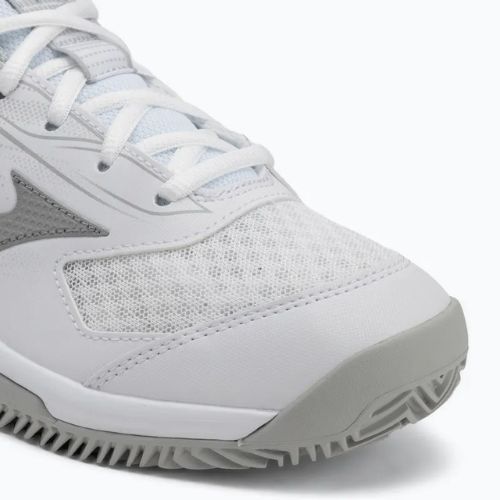 Buty do tenisa damskie Mizuno Break Shot 5 CC white/ ultimate gray/ harbor mist