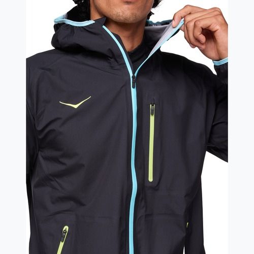Kurtka do biegania męska HOKA Tecsky Waterproof black