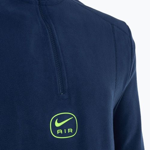Bluza męska Nike Swoosh Air Polar Fleece Half Zip Top midnight navy/ volt