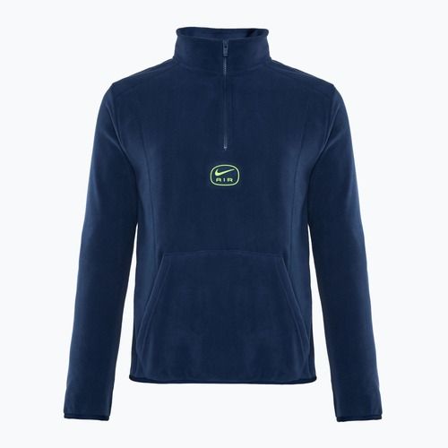 Bluza męska Nike Swoosh Air Polar Fleece Half Zip Top midnight navy/ volt