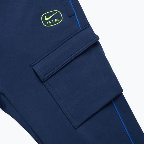 Spodnie męskie Nike Air Fleece Cargo midnight navy/ volt