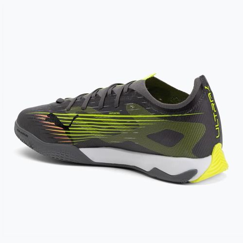 Buty piłkarskie męskie PUMA Ultra 5 Match It matte aged silver/yellow alert/puma aged silver