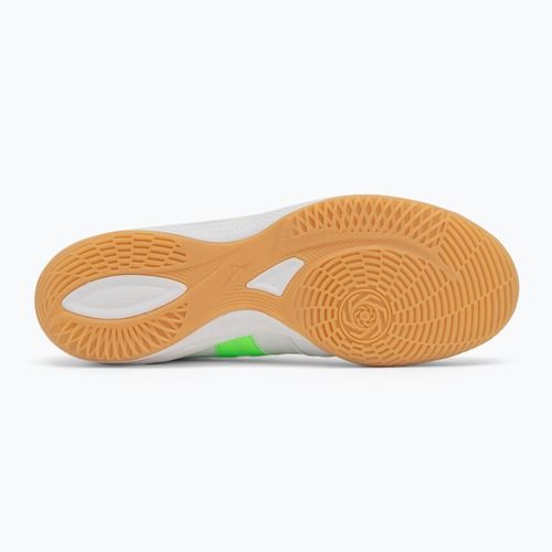 Buty piłkarskie męskie Mizuno Morelia Sala Pro IN white/neon green/galaxy silver