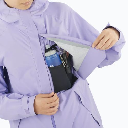 Kurtka przeciwwiatrowa damska Salomon Outerpath Pro 2.5L violet tulip