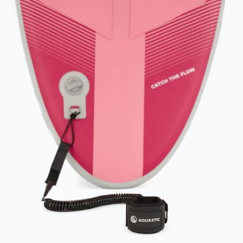 Zestaw deska SUP pompowana AQUASTIC Compact 9'6" różowy