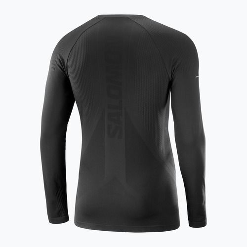 Longsleeve do biegania męski Salomon Sense Aero Seamless Tee deep black
