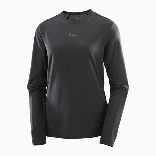 Longsleeve do biegania damski Salomon SHAKEout Core deep black