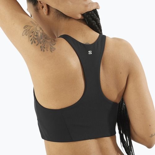 Biustonosz treningowy Salomon SHAKEout Core deep black