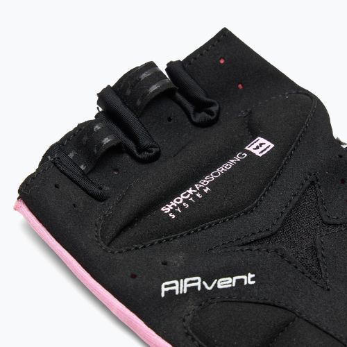 Rękawiczki rowerowe damskie ATTABO Kinu Pro WMNS shock absorbing system różowy/czarny