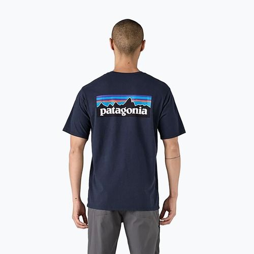 Koszulka męska Patagonia P-6 Logo Responsibili-Tee new navy