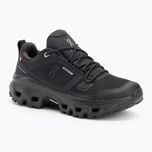 Buty damskie On Cloudrock Low Waterproof black/black