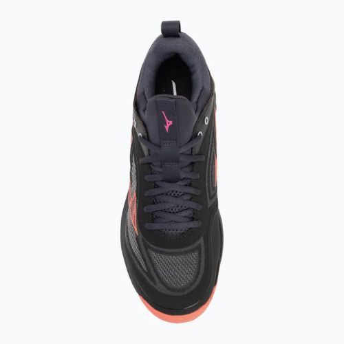 Buty do siatkówki Mizuno Wave Luminous 3 black/neon flame/peacock blue
