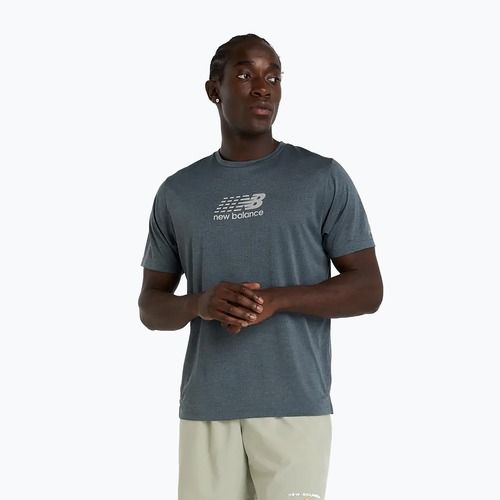 Koszulka do biegania męska New Balance Athletics Reflective graphite