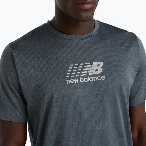 Koszulka do biegania męska New Balance Athletics Reflective graphite